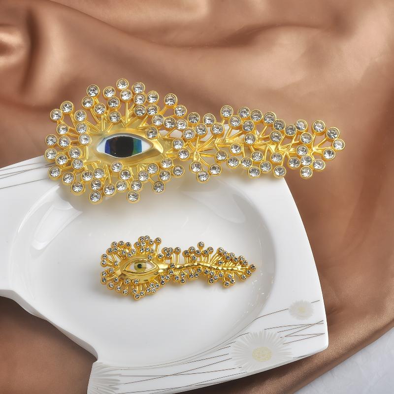 Women Formal Wear For Meeting - Minimalistische Strass-Augenbrosche für Damen – Schlichte