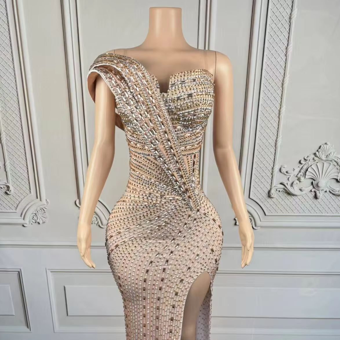 Women Formal Wear For Graduation - Xiangbin Glitzernde Kristalle, formelle lange Kleider,