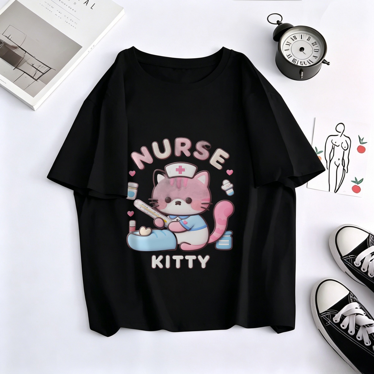 Women Formal Wear For Meeting - T-Shirt für Damen aus Leinen und