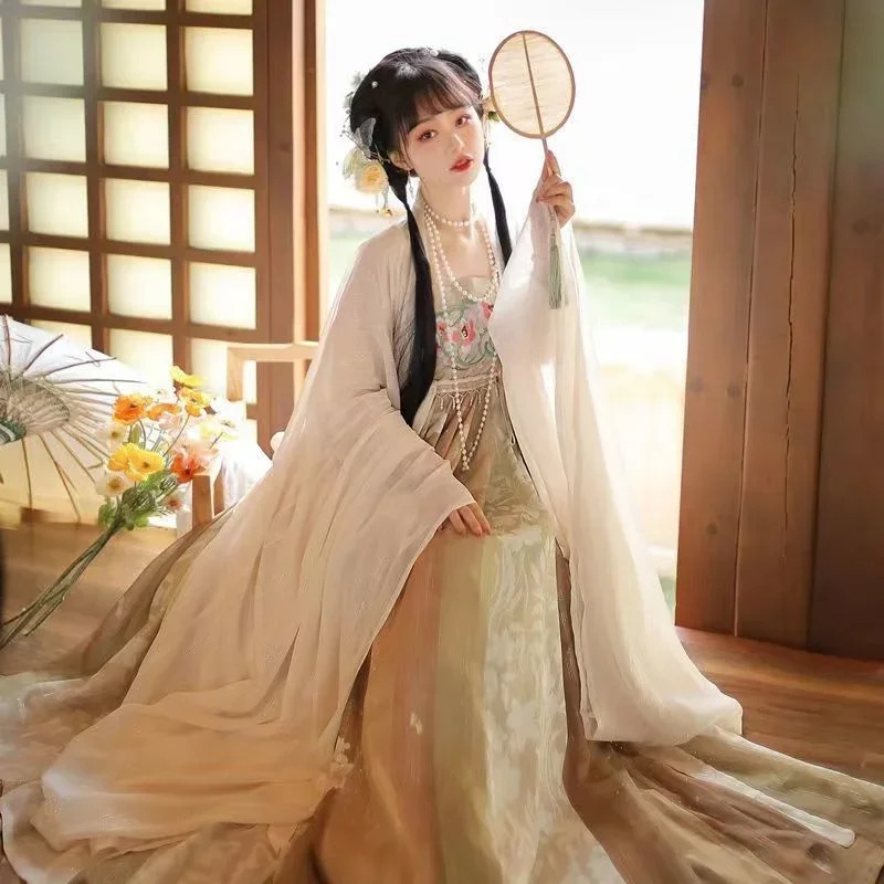Women Formal Wear For Graduation - Chinesischen Stil Rot Grün Cosplay Kostüm