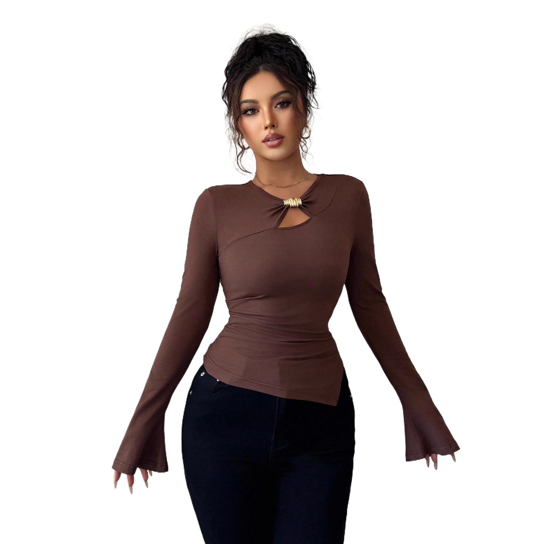 Women Formal Wear Xxl - 2025 Herbst und Winter Neue asymmetrische