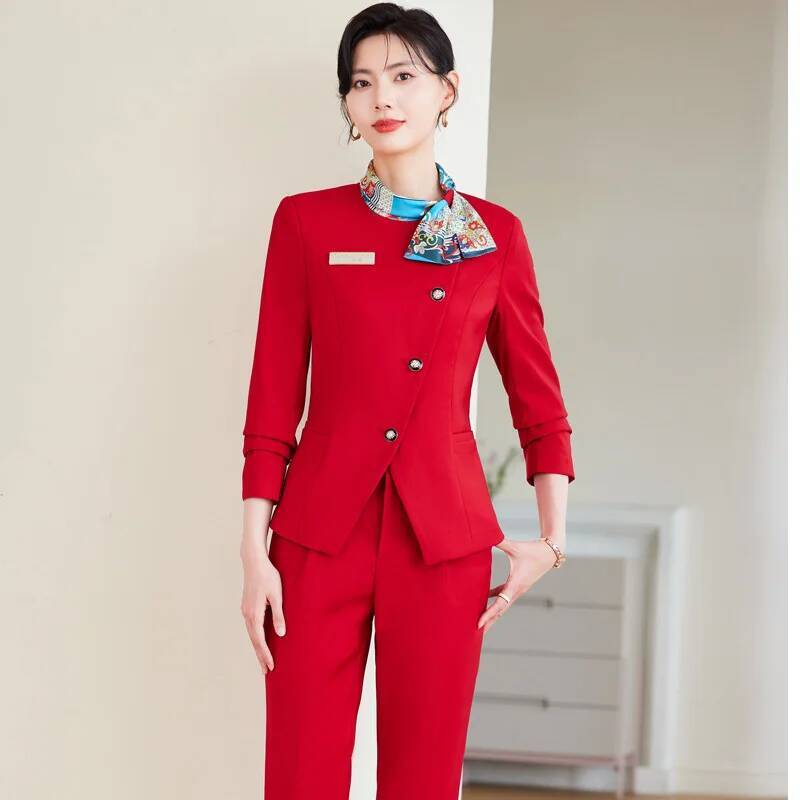 Women Formal Wear Interview - Plus Size Formale elegante Stile Hosenanzüge