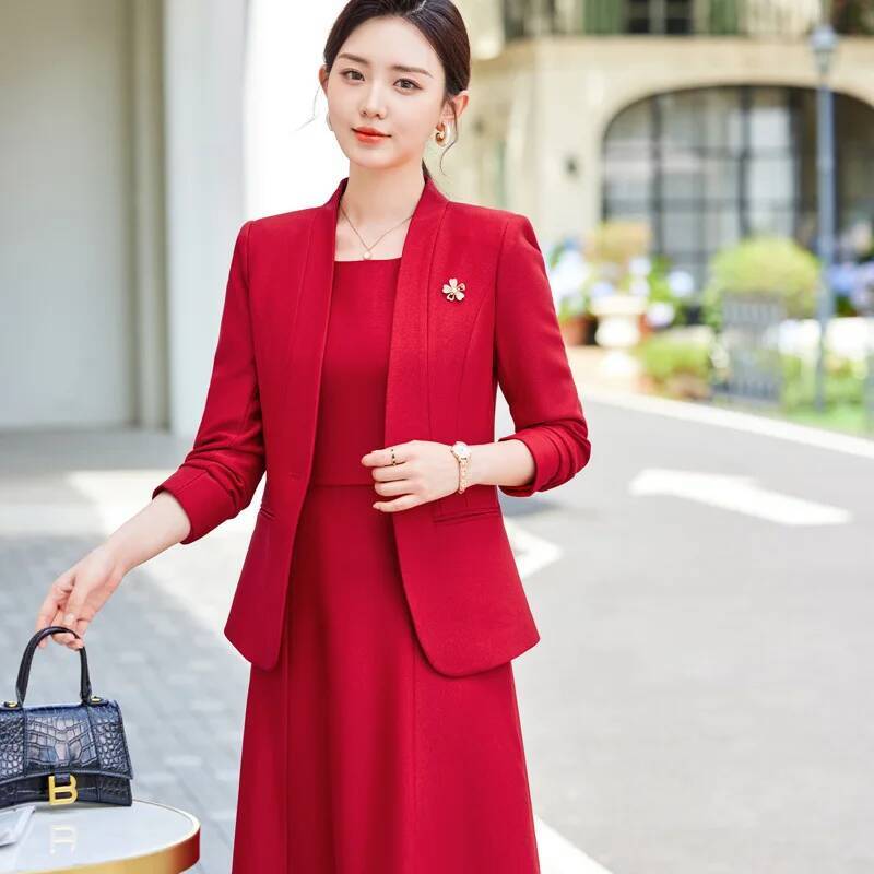 Women Formal Wear Interview - Formelle Damen-Business-Anzüge, professionelle Büro-Arbeitskleidung mit Kleid