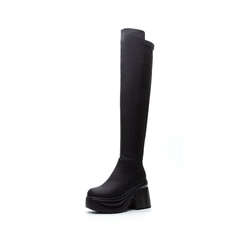 Kniehohe Damenstiefel mit dick – Formal Wear Women Us Bewertung und Preis
