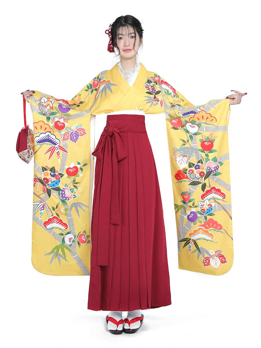 Japanisches Kimono-Set für Dam – Women Formal Wear For Graduation Bewertung und Preis