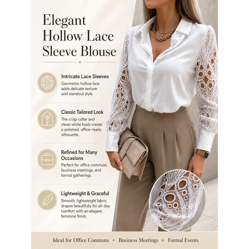 Damen-Satinbluse mit Knöpfen,  – Women Formal Wear For Meeting Bewertung und Preis